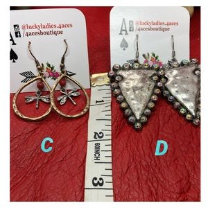 🚺 Dragon Fly & Arrow Fashion Jewelry Earrings